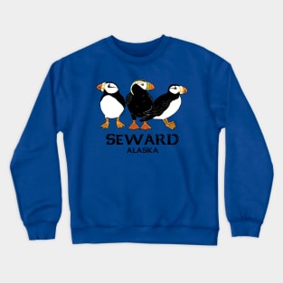 Puffins Seward, AK Crewneck Sweatshirt